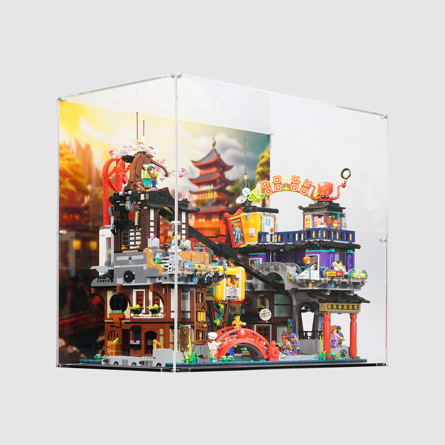 LEGO 71799 NINJAGO® City Markets Display Case | ONBRICK