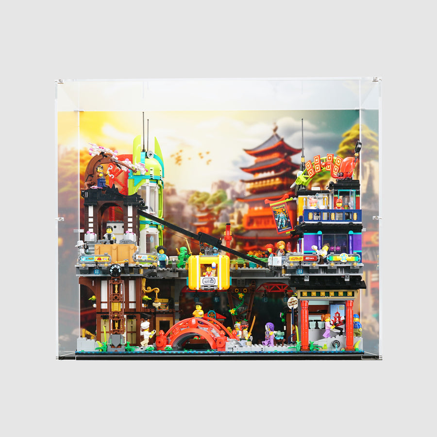 LEGO 71799 NINJAGO® City Markets Display Case | ONBRICK