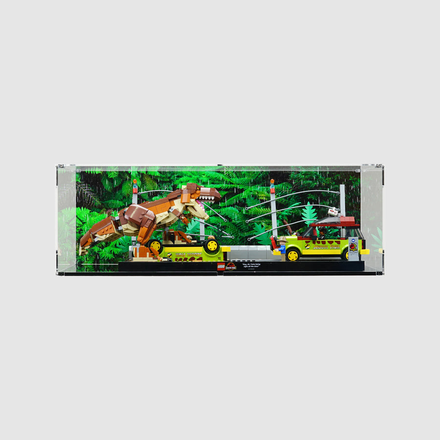 LEGO 76956 T. rex Breakout Display Case | ONBRICK
