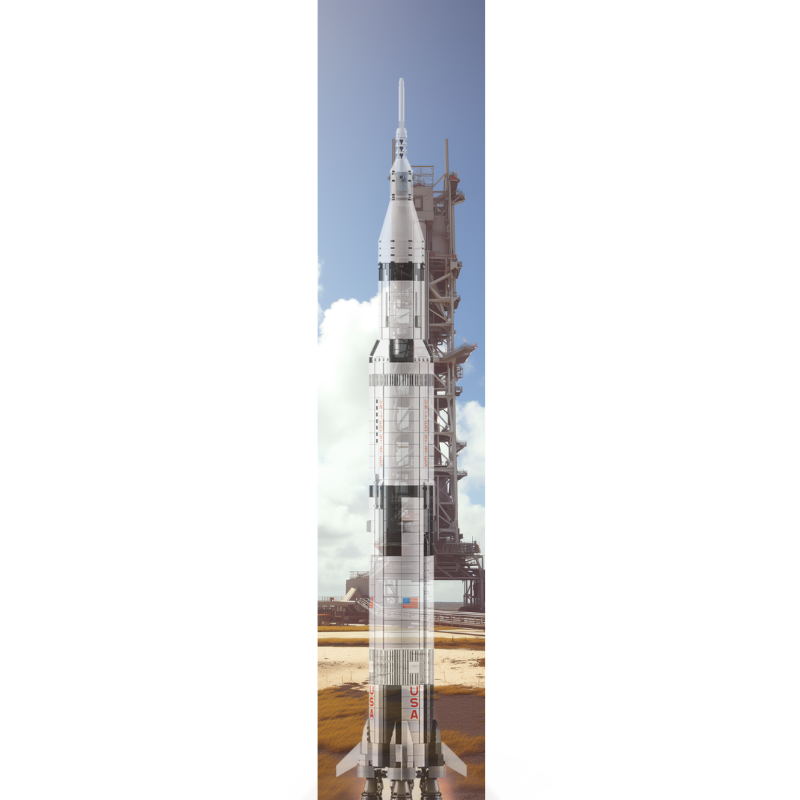 LEGO 21309 92176 NASA Apollo Saturn V Display Case Made in