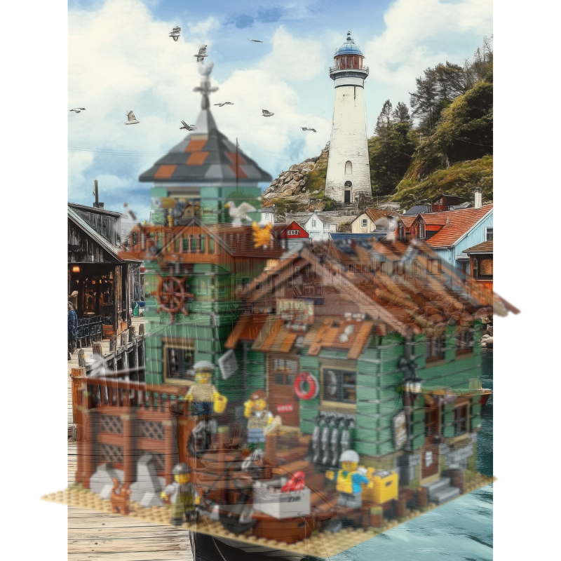 LEGO 21310 Old Fishing Store Display Case Made in Australia