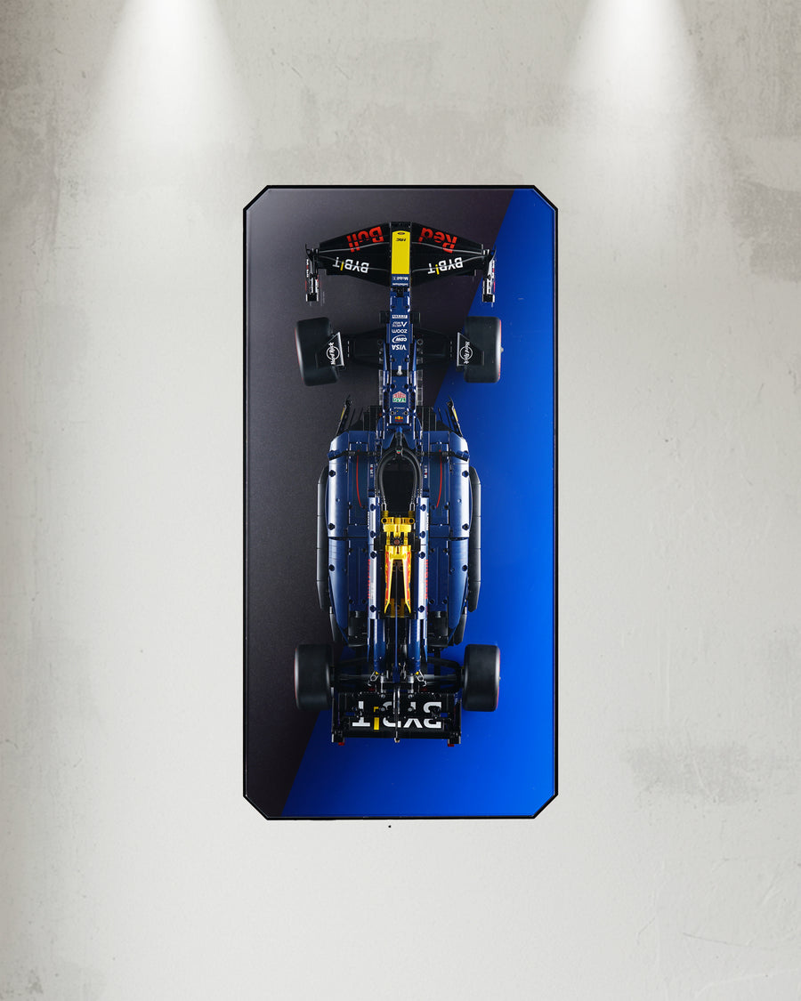 LEGO 42206 Oracle Red Bull Racing RB20 F1 Car Wall Mounted Display | Acrylic LEGO Display Case | ONBRICK