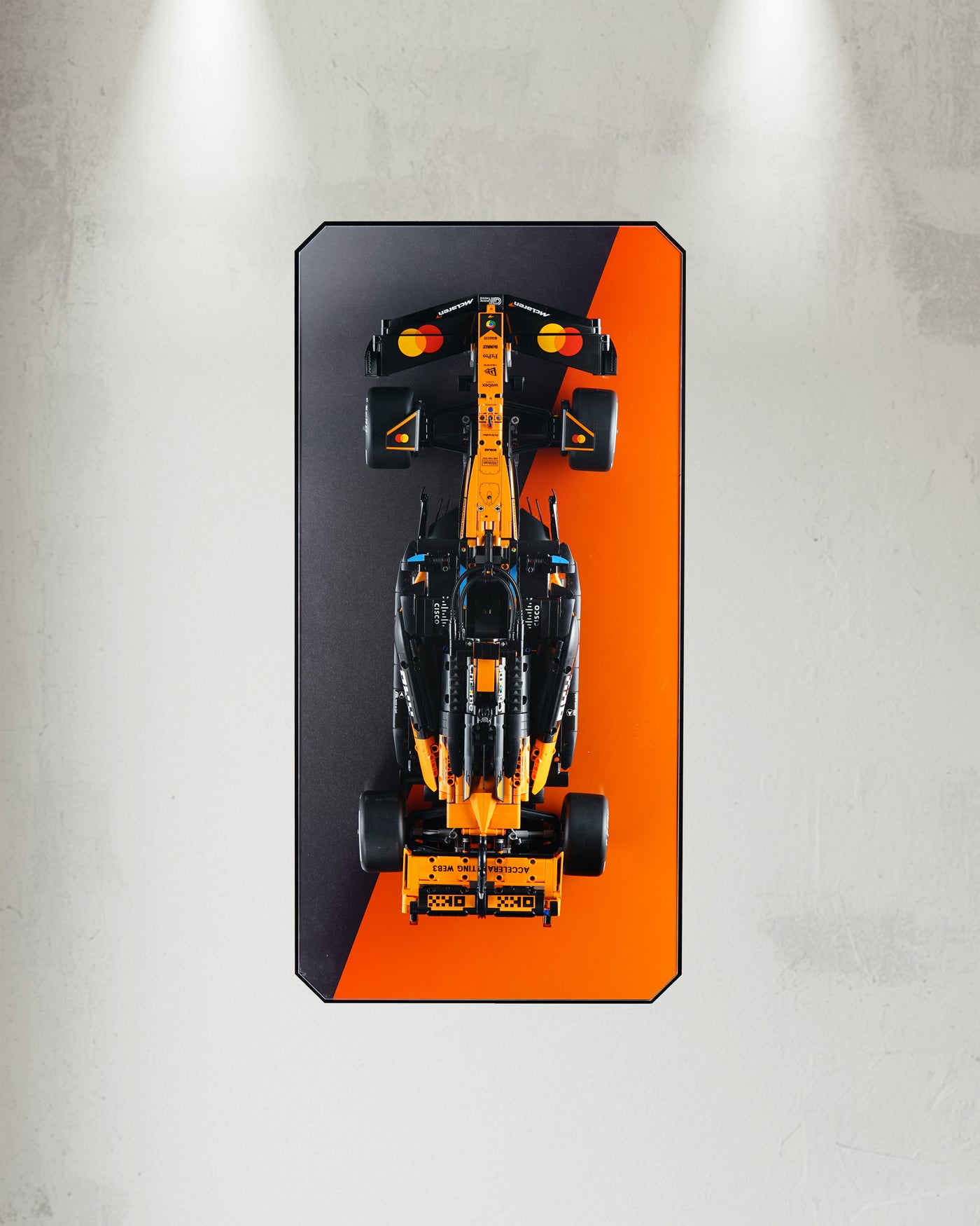 LEGO 42228 McLaren MCL39 F1® Car Wall Mounted Display | Acrylic LEGO Display Case | ONBRICK
