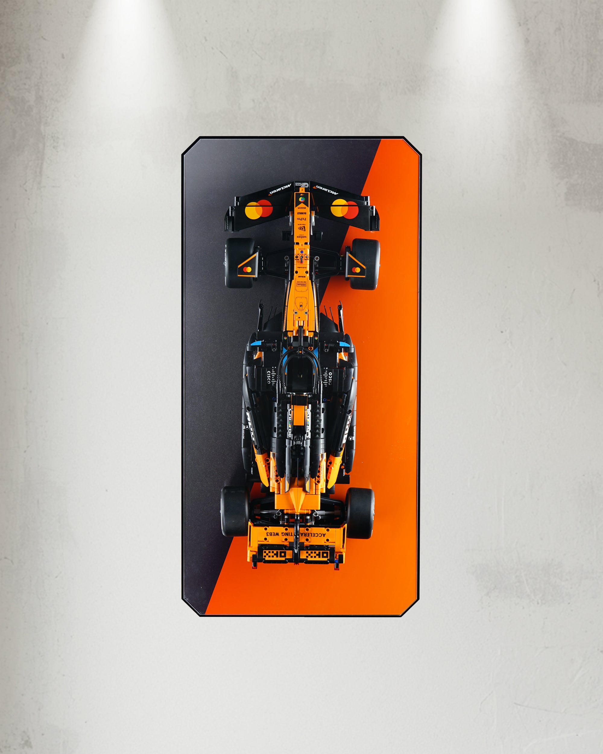 LEGO 42228 McLaren MCL39 F1® Car Wall Mounted Display | Acrylic LEGO Display Case | ONBRICK