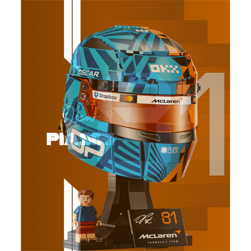 43017 McLaren Mastercard F1® Team Oscar Piastri Helmet Display Case