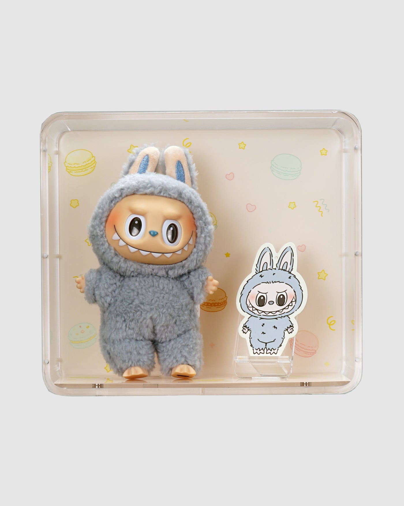 Creative Series - Labubu Display Case - Exciting Macaron