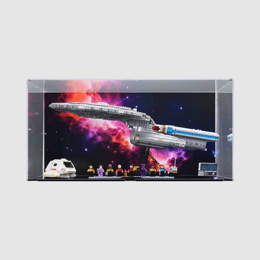 10356 Star Trek: U.S.S. Enterprise NCC-1701-D™ Display Case | LEGO Display Case | ONBRICK Australia