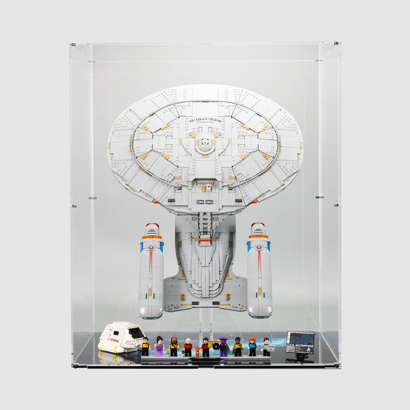 10356 Star Trek: U.S.S. Enterprise NCC-1701-D™ Vertical | LEGO Display Case | ONBRICK Australia