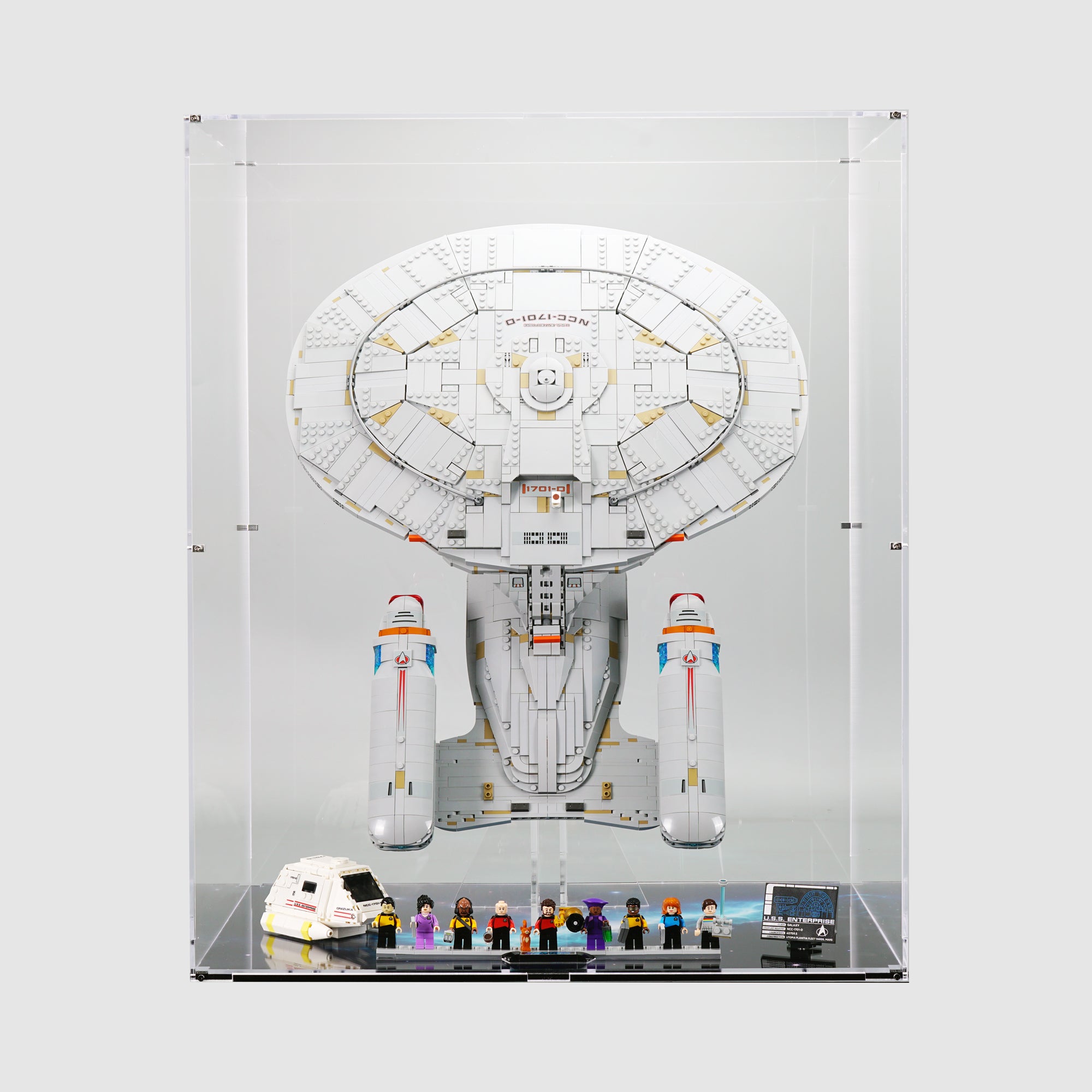 10356 Star Trek: U.S.S. Enterprise NCC-1701-D™ Vertical | LEGO Display Case | ONBRICK Australia