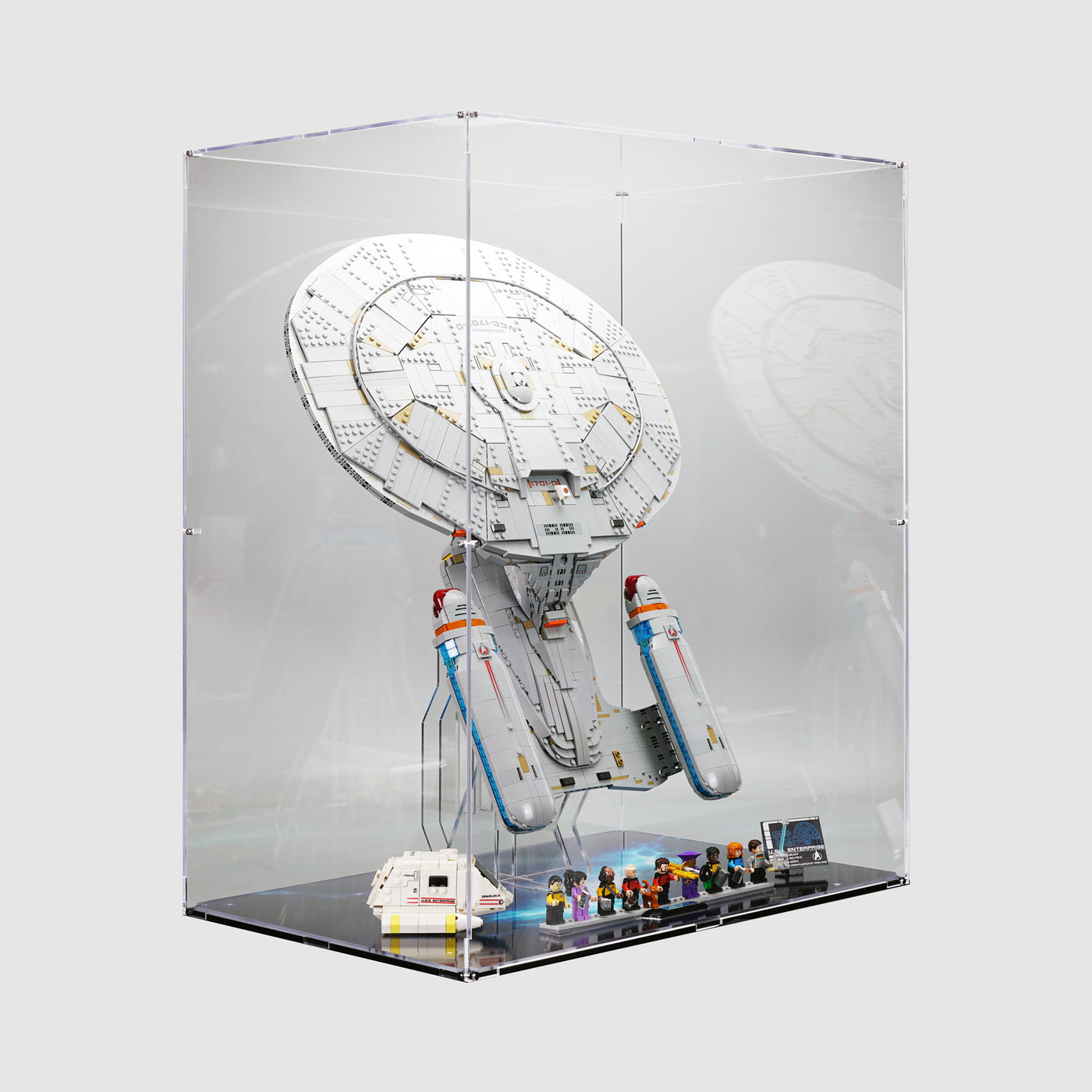 10356 Star Trek: U.S.S. Enterprise NCC-1701-D™ Vertical | LEGO Display Case | ONBRICK Australia