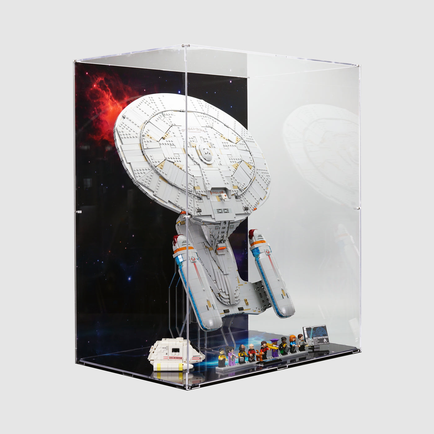 10356 Star Trek: U.S.S. Enterprise NCC-1701-D™ Vertical | LEGO Display Case | ONBRICK Australia