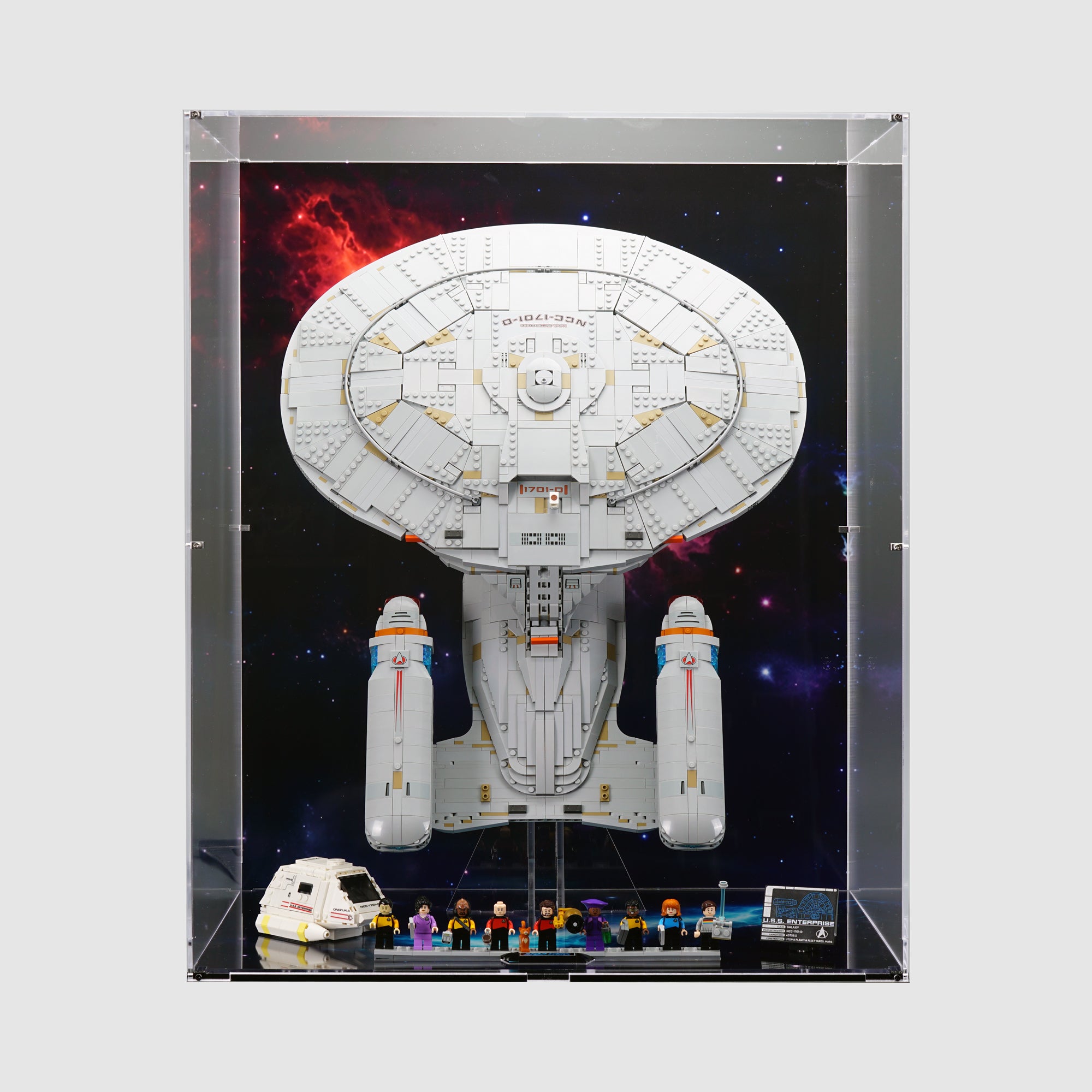 10356 Star Trek: U.S.S. Enterprise NCC-1701-D™ Vertical | LEGO Display Case | ONBRICK Australia