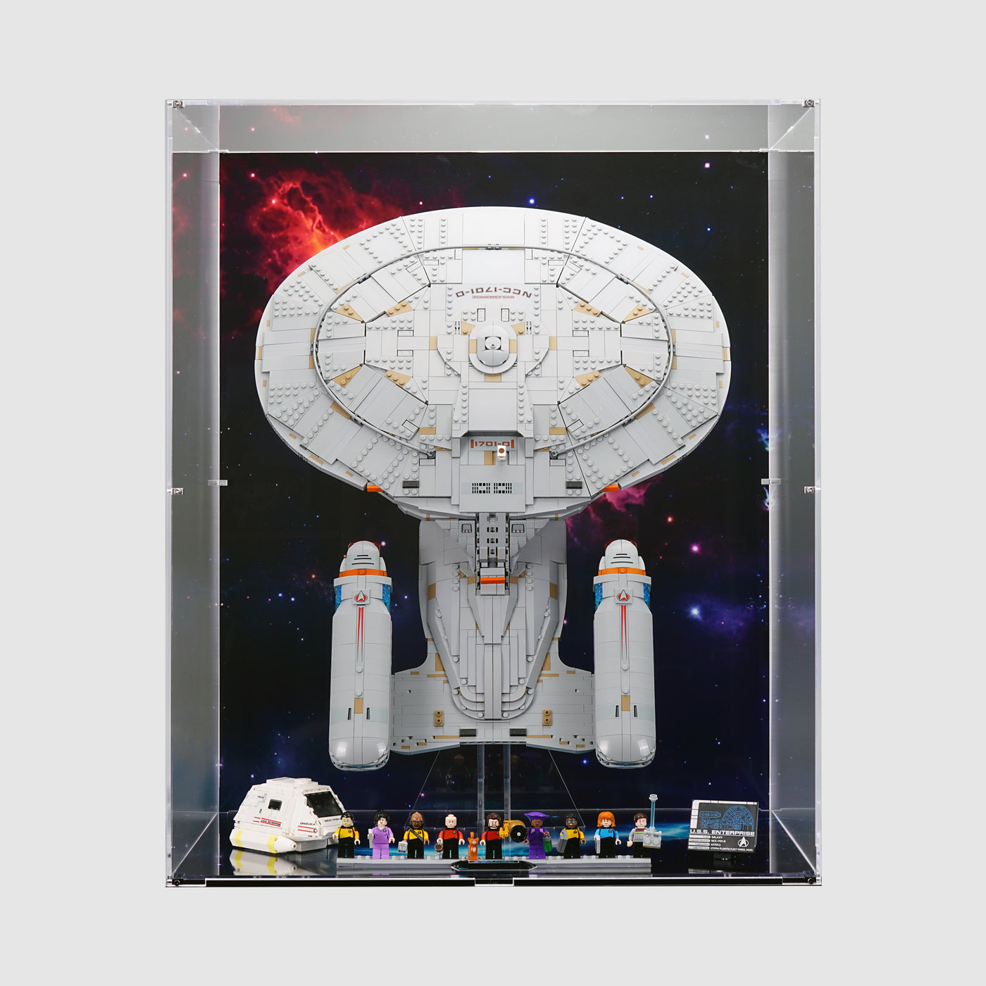 10356 Star Trek: U.S.S. Enterprise NCC-1701-D™ Vertical | LEGO Display Case | ONBRICK Australia