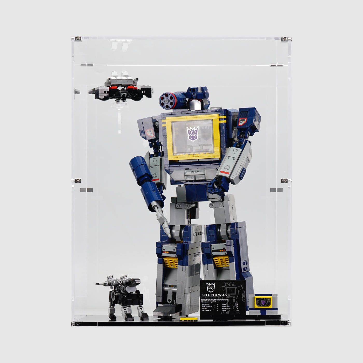 10358 Transformers: Soundwave | LEGO Display Case | ONBRICK Australia
