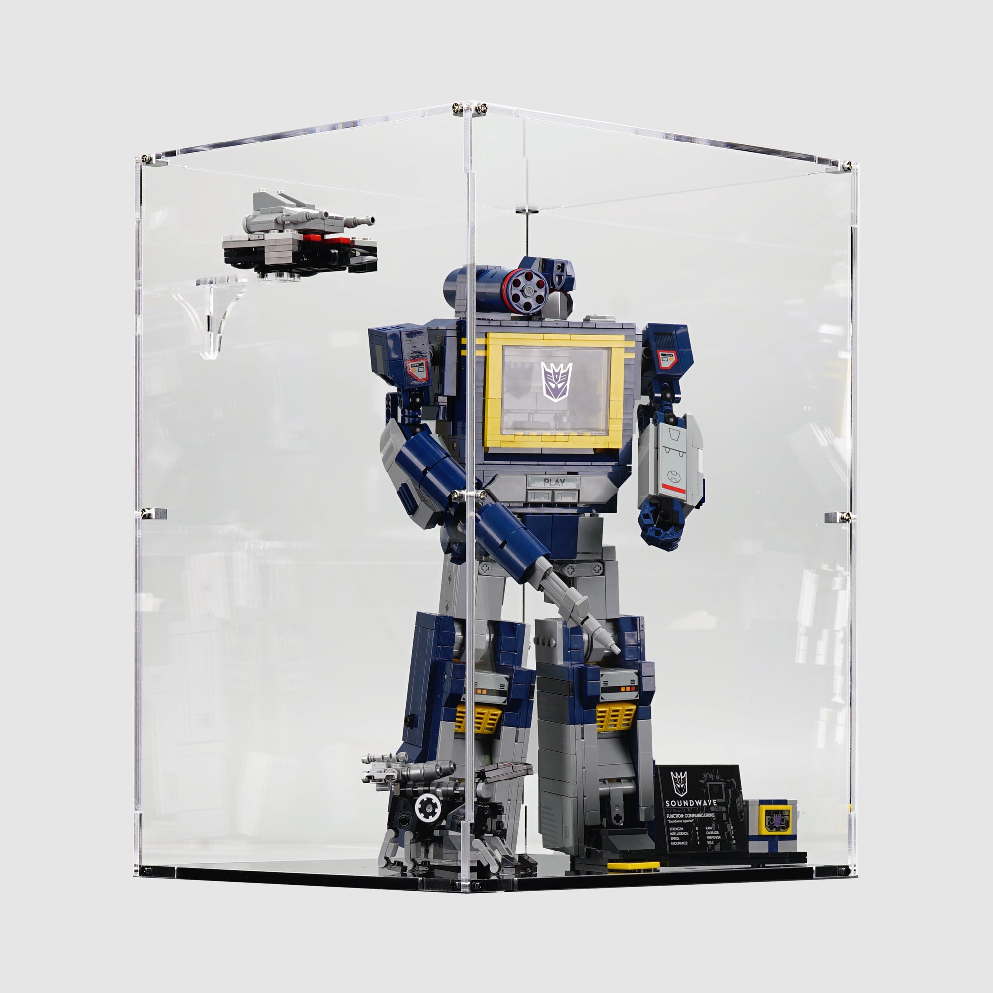 10358 Transformers: Soundwave | LEGO Display Case | ONBRICK Australia