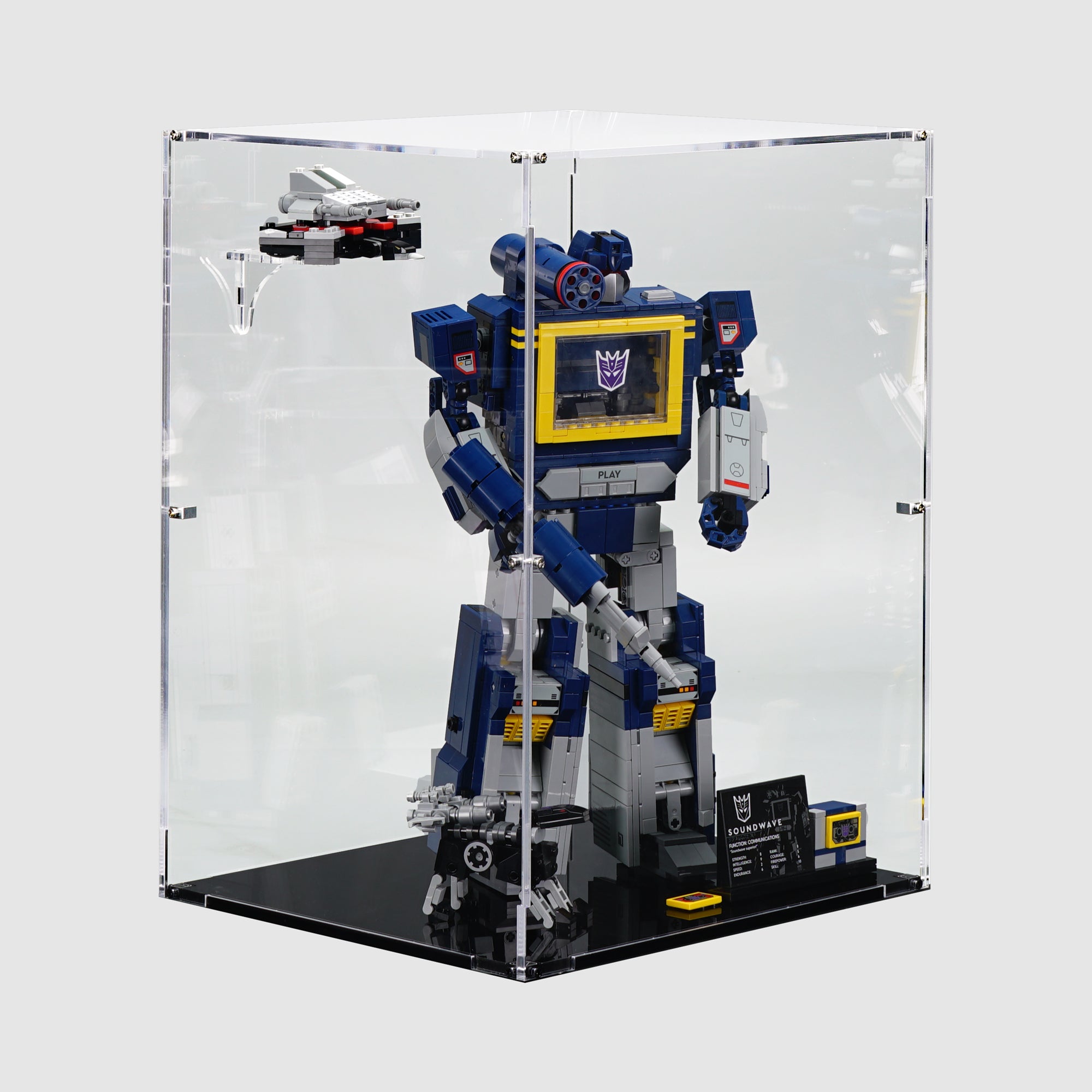 10358 Transformers: Soundwave | LEGO Display Case | ONBRICK Australia