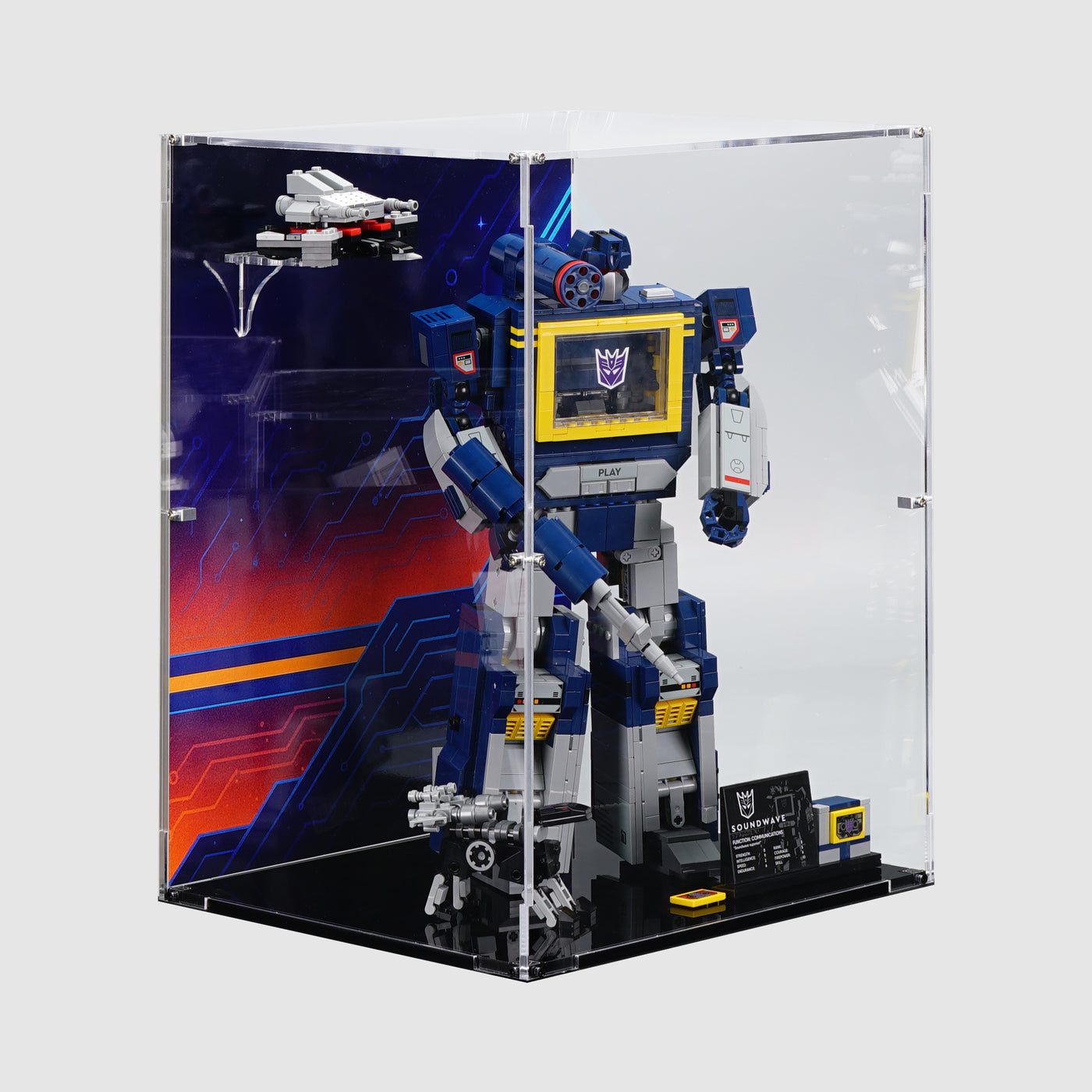 10358 Transformers: Soundwave | LEGO Display Case | ONBRICK Australia