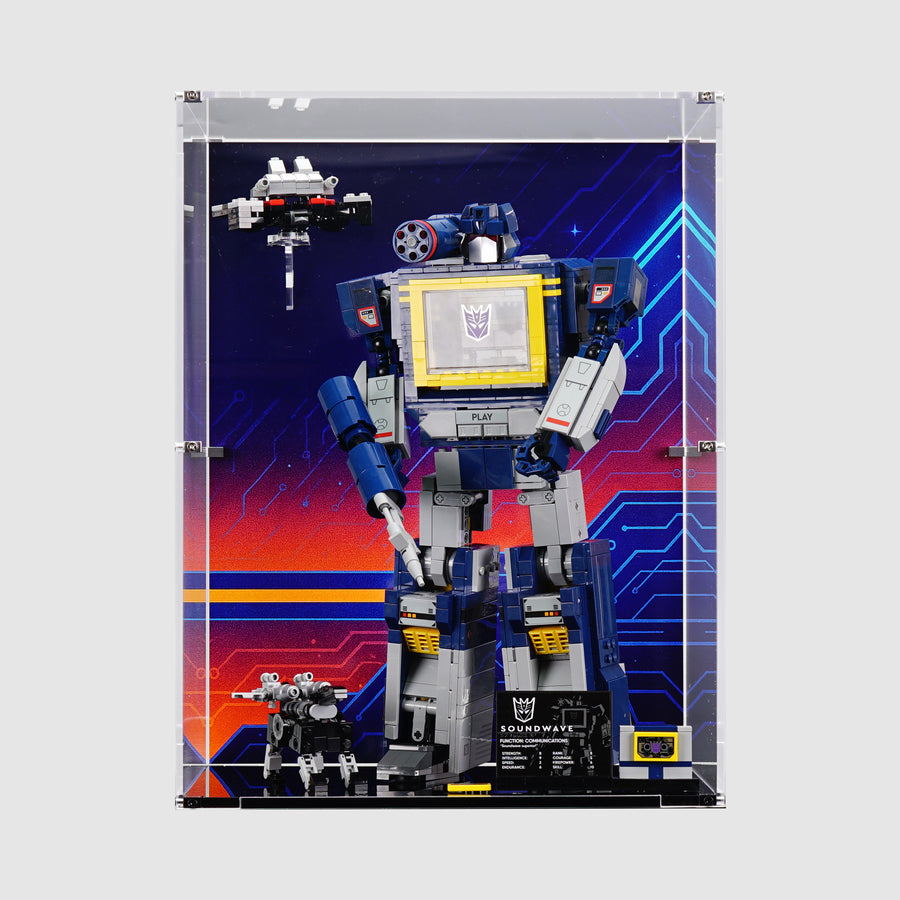 10358 Transformers: Soundwave | LEGO Display Case | ONBRICK Australia