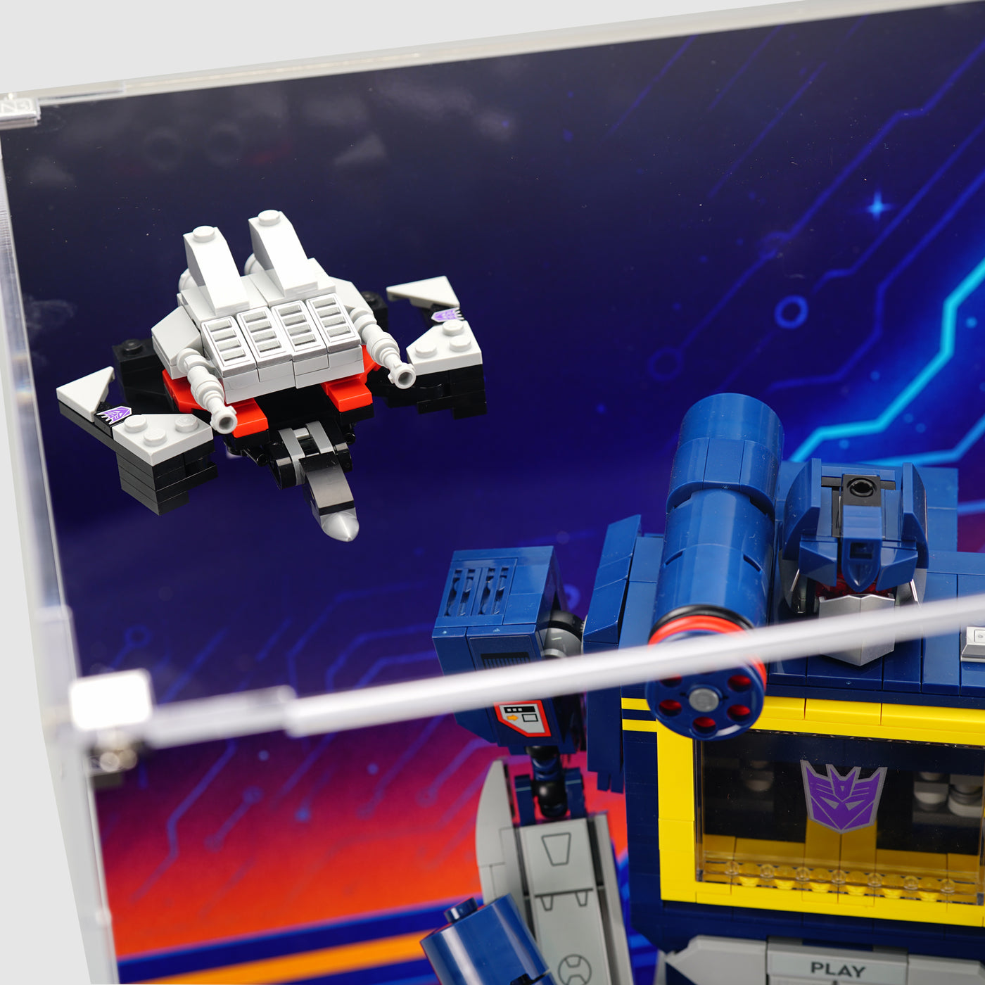 10358 Transformers: Soundwave | LEGO Display Case | ONBRICK Australia