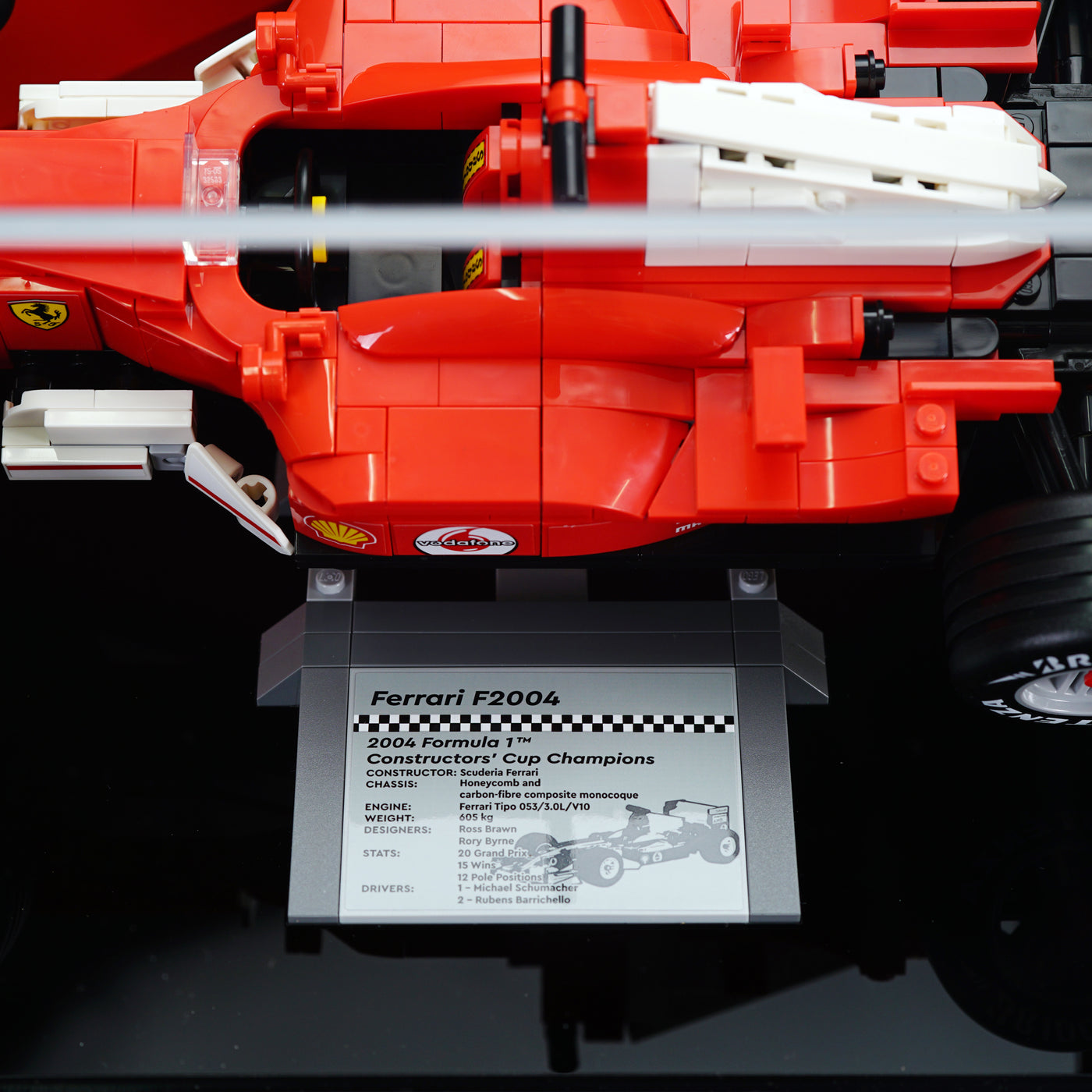 11375 Ferrari F2004 & Michael Schumacher Display Case | LEGO Display Case | ONBRICK Australia