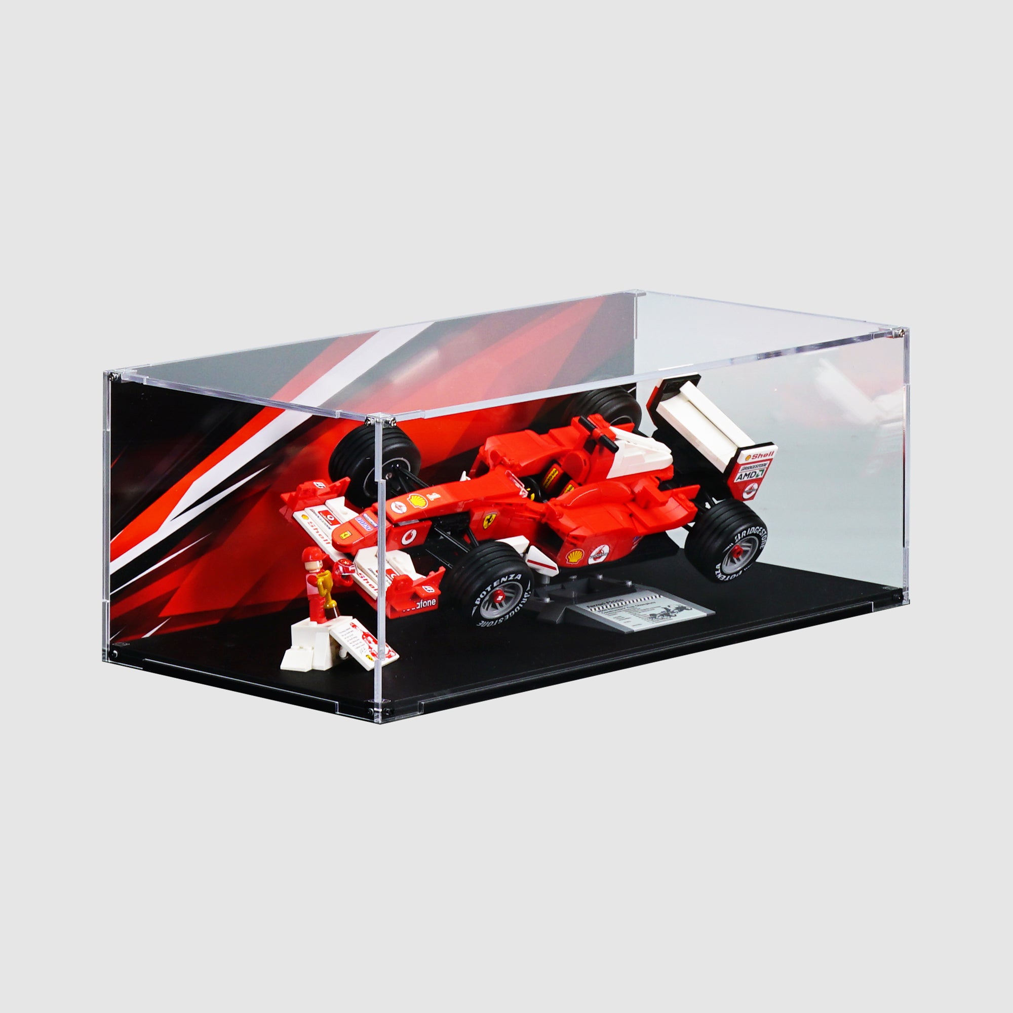 11375 Ferrari F2004 & Michael Schumacher Display Case | LEGO Display Case | ONBRICK Australia