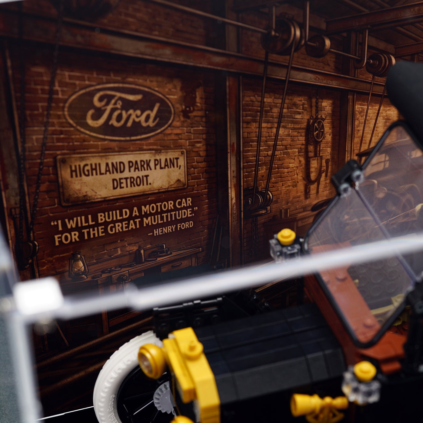 LEGO 11376 Ford Model T | Acrylic LEGO Display Case | ONBRICK