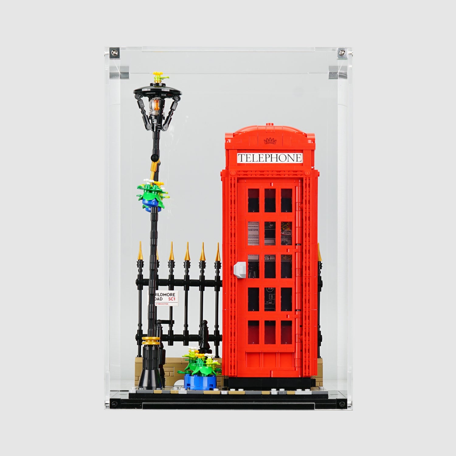 21347 Red London Telephone Box Display Case