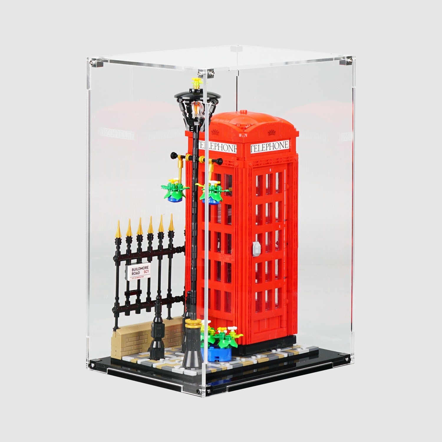 21347 Red London Telephone Box Display Case