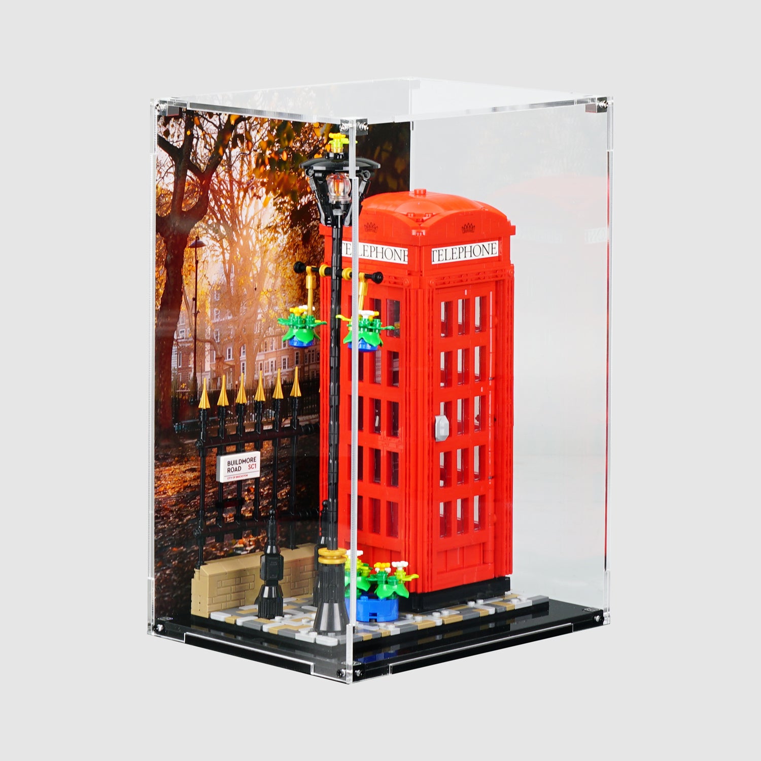 21347 Red London Telephone Box Display Case