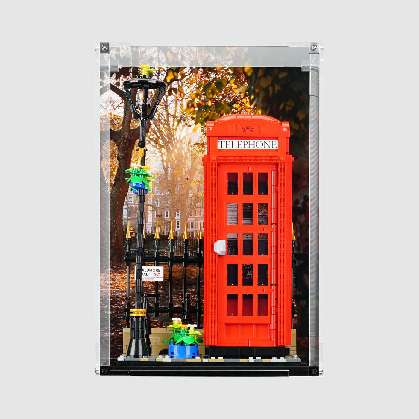 21347 Red London Telephone Box Display Case