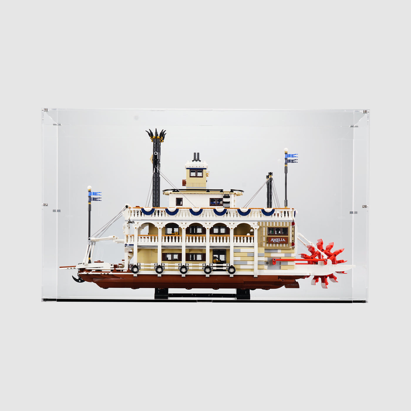 LEGO 21356 River Steamboat Display Case | ONBRICK