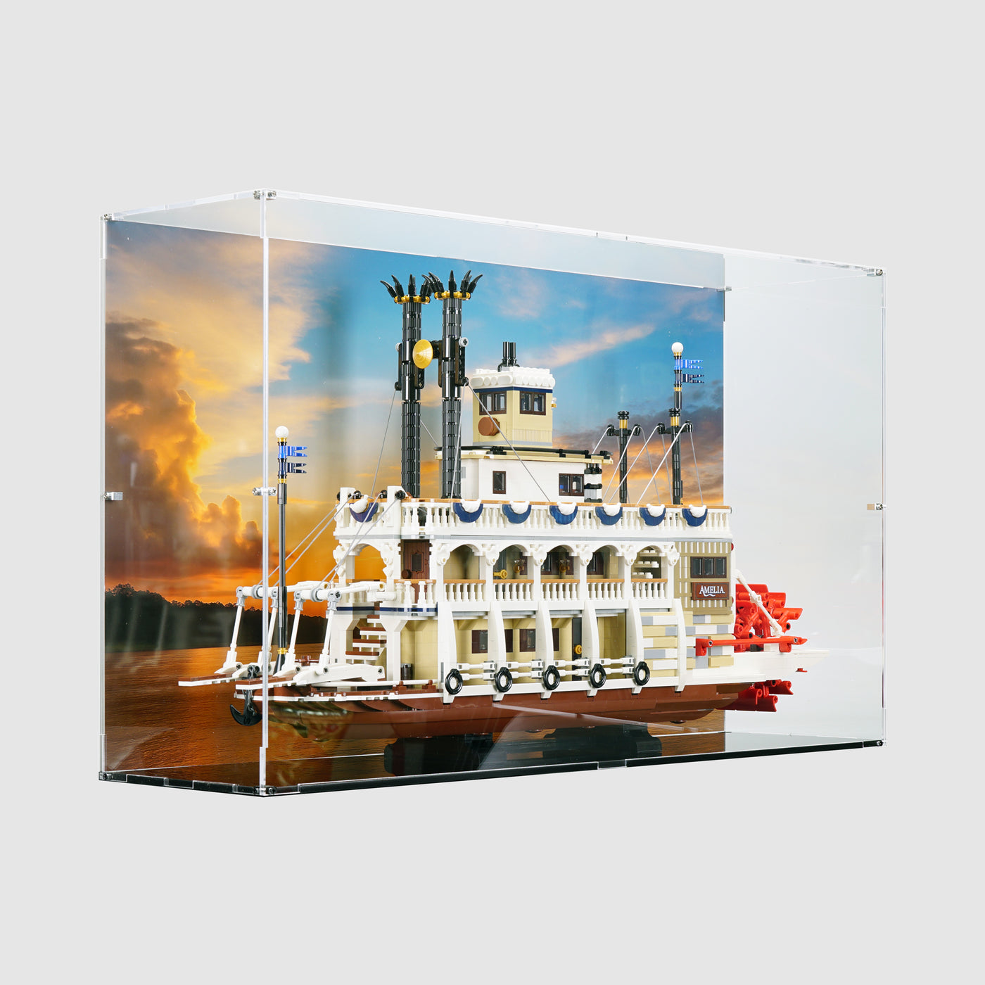 LEGO 21356 River Steamboat Display Case | ONBRICK