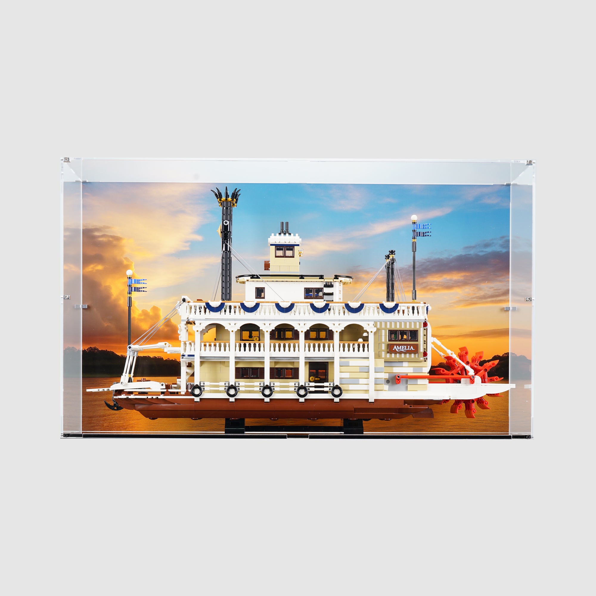 LEGO 21356 River Steamboat Display Case | ONBRICK