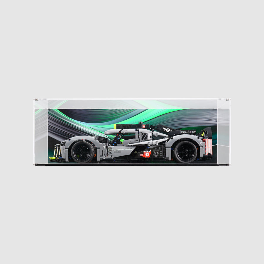 LEGO 42156 PEUGEOT 9X8 24H Le Mans Hybrid Hypercar Display Case | ONBRICK
