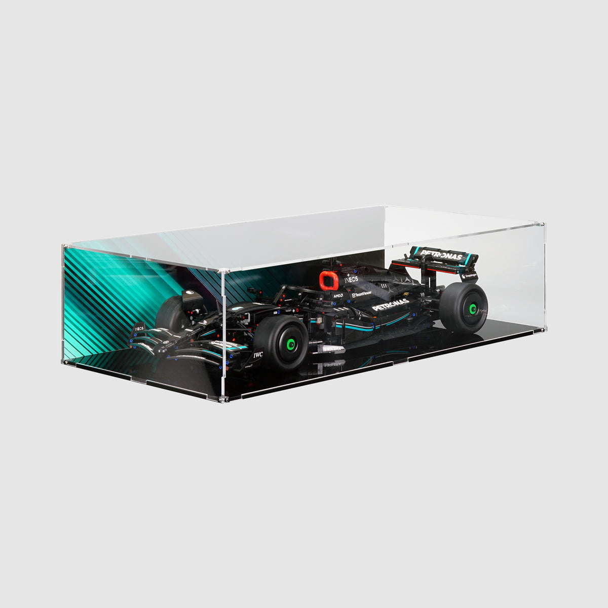 F1 Mini Display Case ONBRICK Custom Fit Acrylic Display Case for LEGO 42171 Mercedes-AMG F1 ...