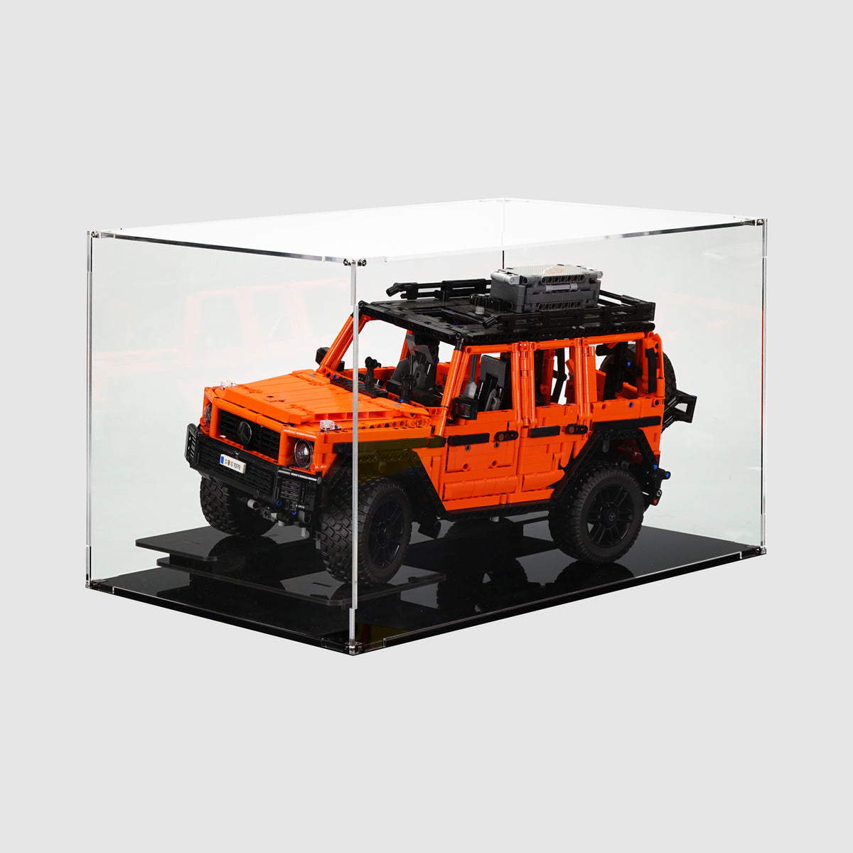 Vitrina de acrílico para Lego Technic Mercedes-Benz G 500 Professional Line Car Building Set, caja transparente a prueba de polvo compatible con Lego 42177 Model Car, sin modelos solamente caja Vitrina de acrílico para Lego Technic Mercedes-Benz G 500 Professional Line Car Building Set, caja transparente a prueba de polvo compatible con Lego 42177 Model Car, sin modelos solamente caja