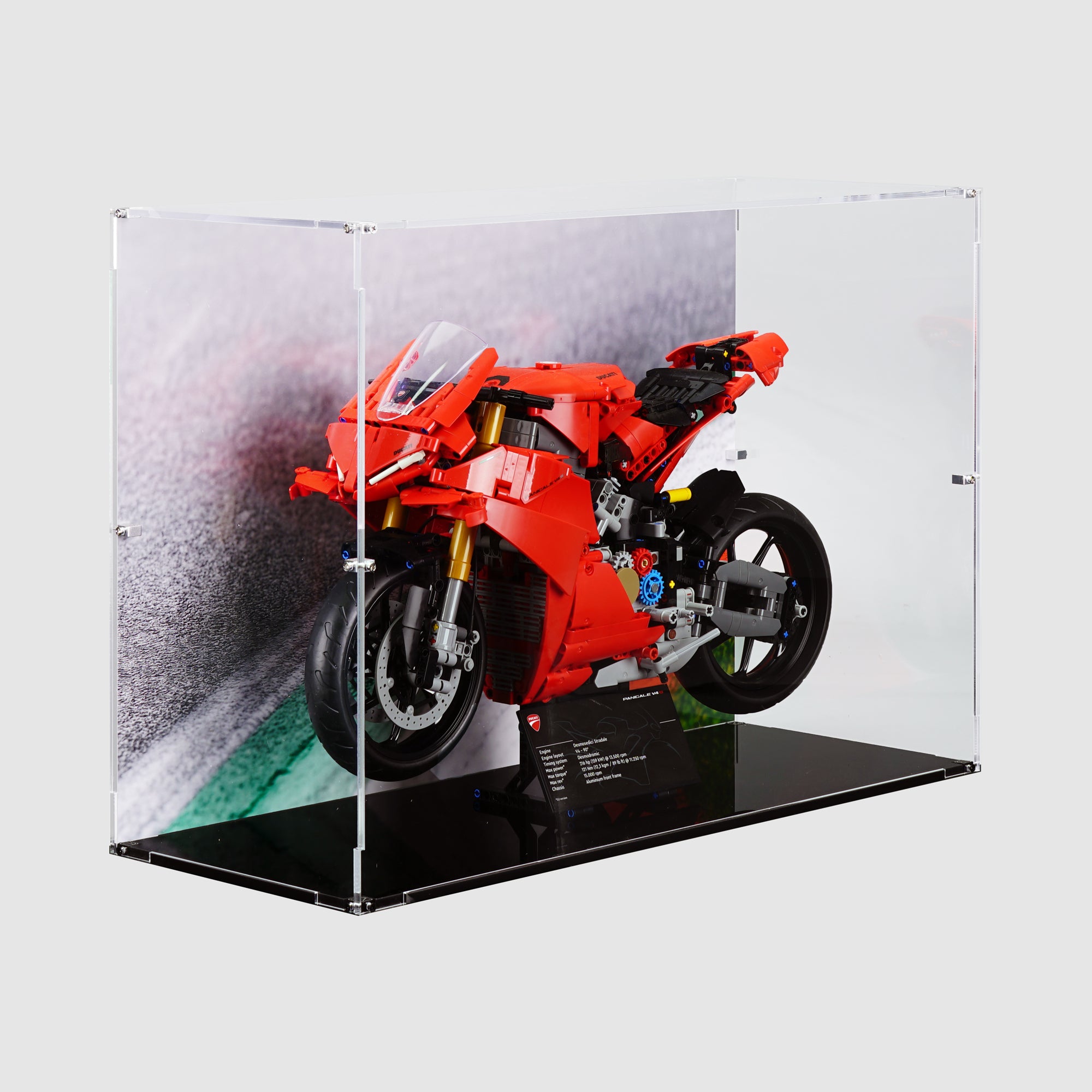 LEGO 42202 Ducati Panigale V4 S Motorcycle Display Case | ONBRICK Australia