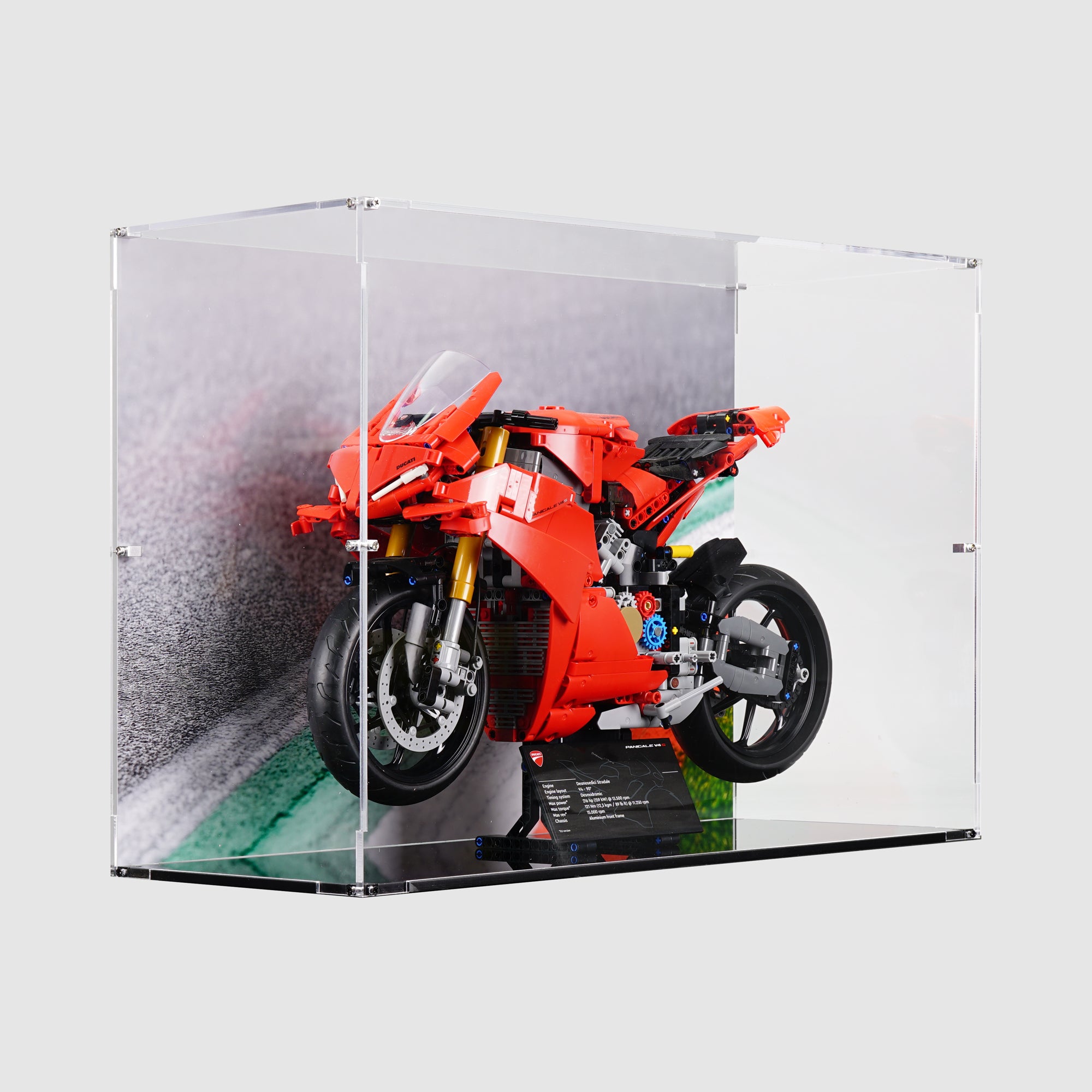 LEGO 42202 Ducati Panigale V4 S Motorcycle Display Case | ONBRICK Australia