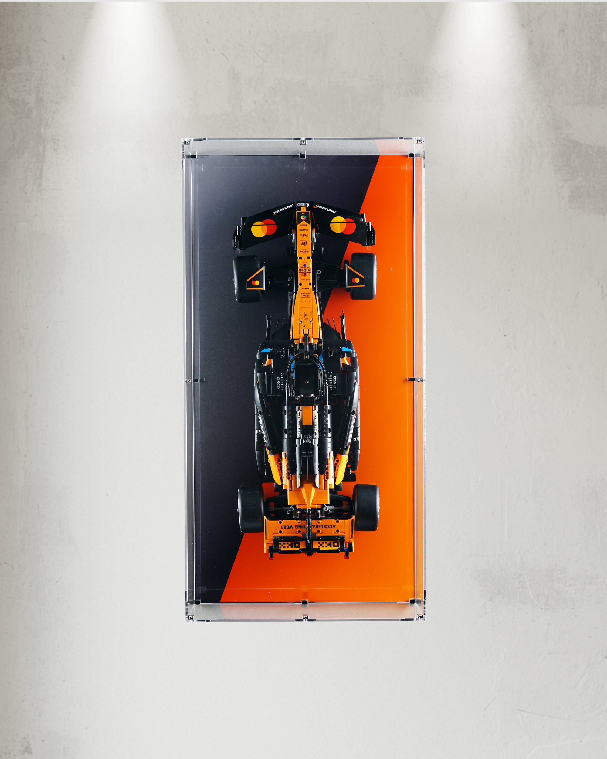 LEGO 42228 McLaren MCL39 F1® Car Wall Mounted Display | Acrylic LEGO Display Case | ONBRICK