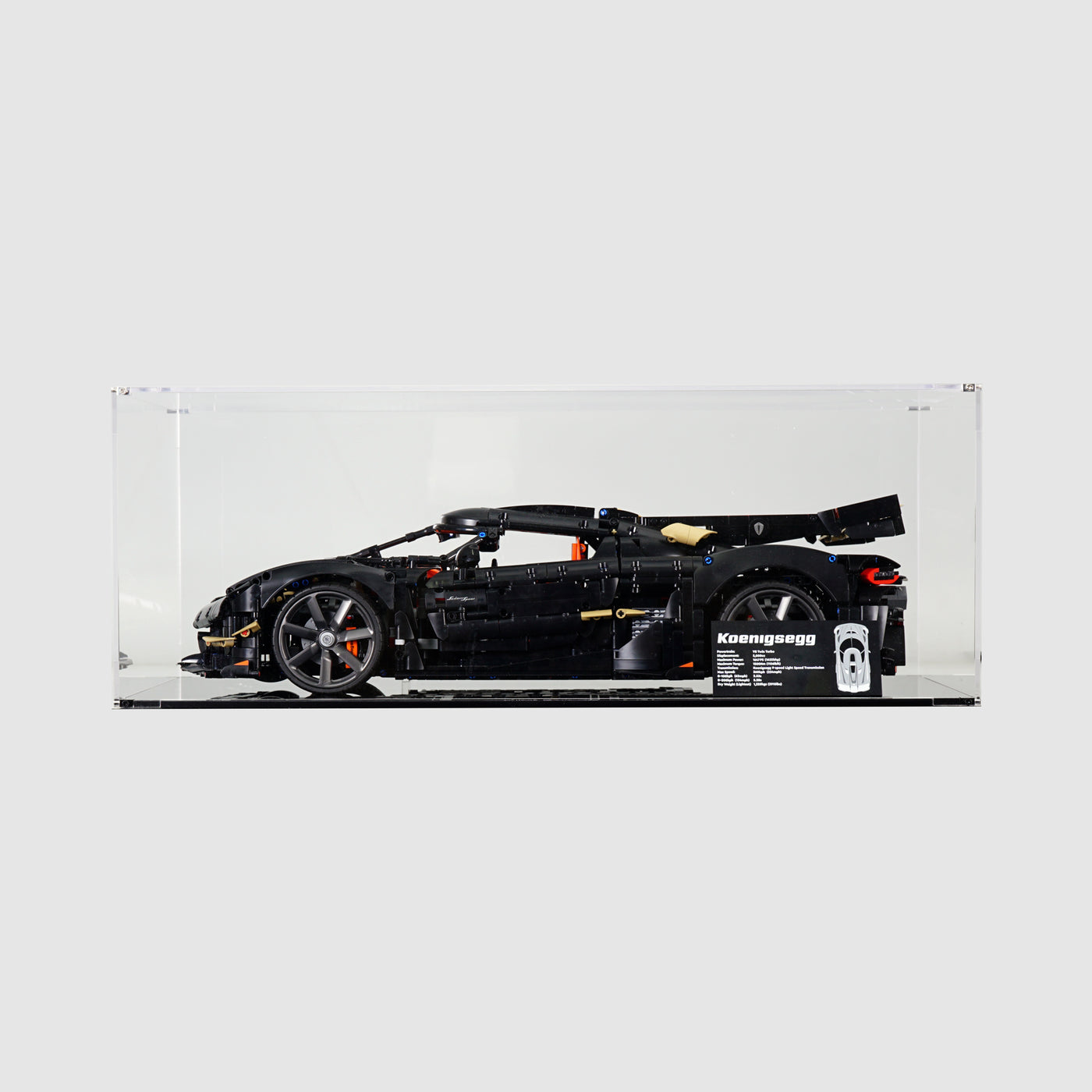 LEGO 42232 Koenigsegg Sadair's Spear Megacar Display Case
