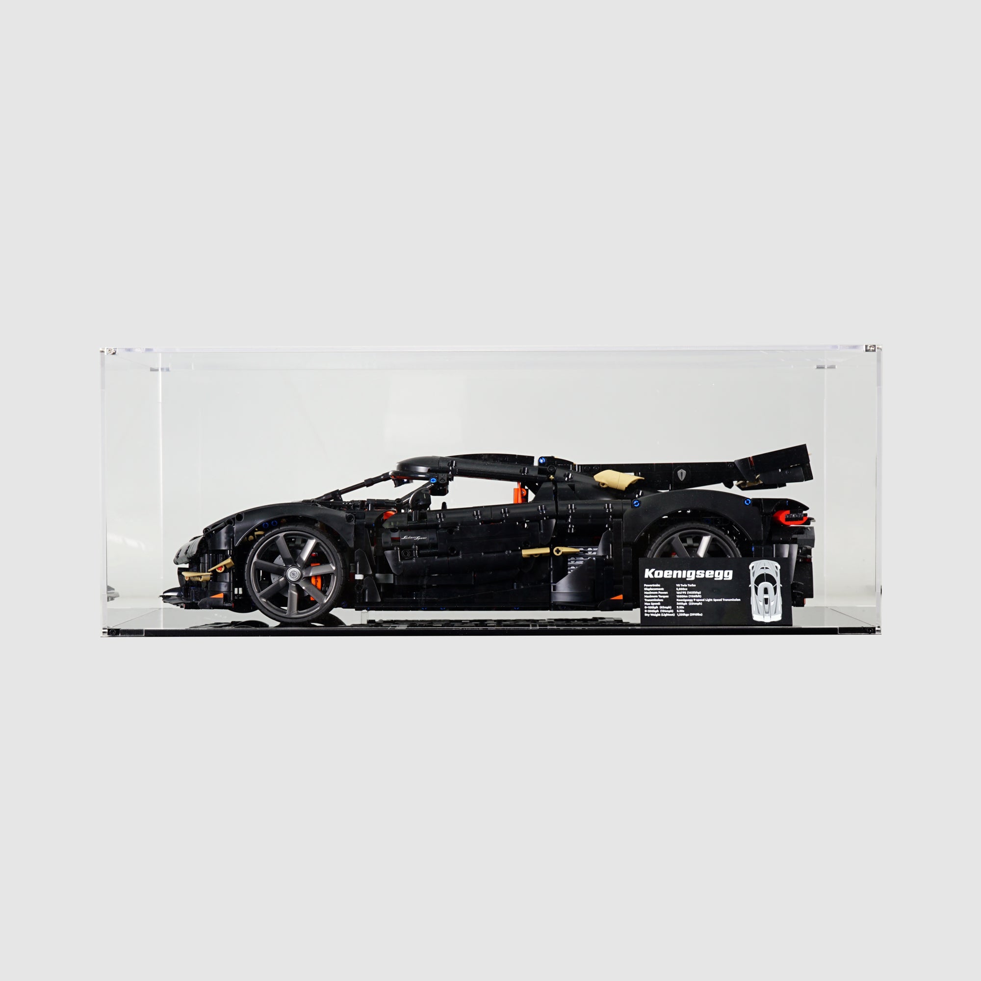 LEGO 42232 Koenigsegg Sadair's Spear Megacar Display Case