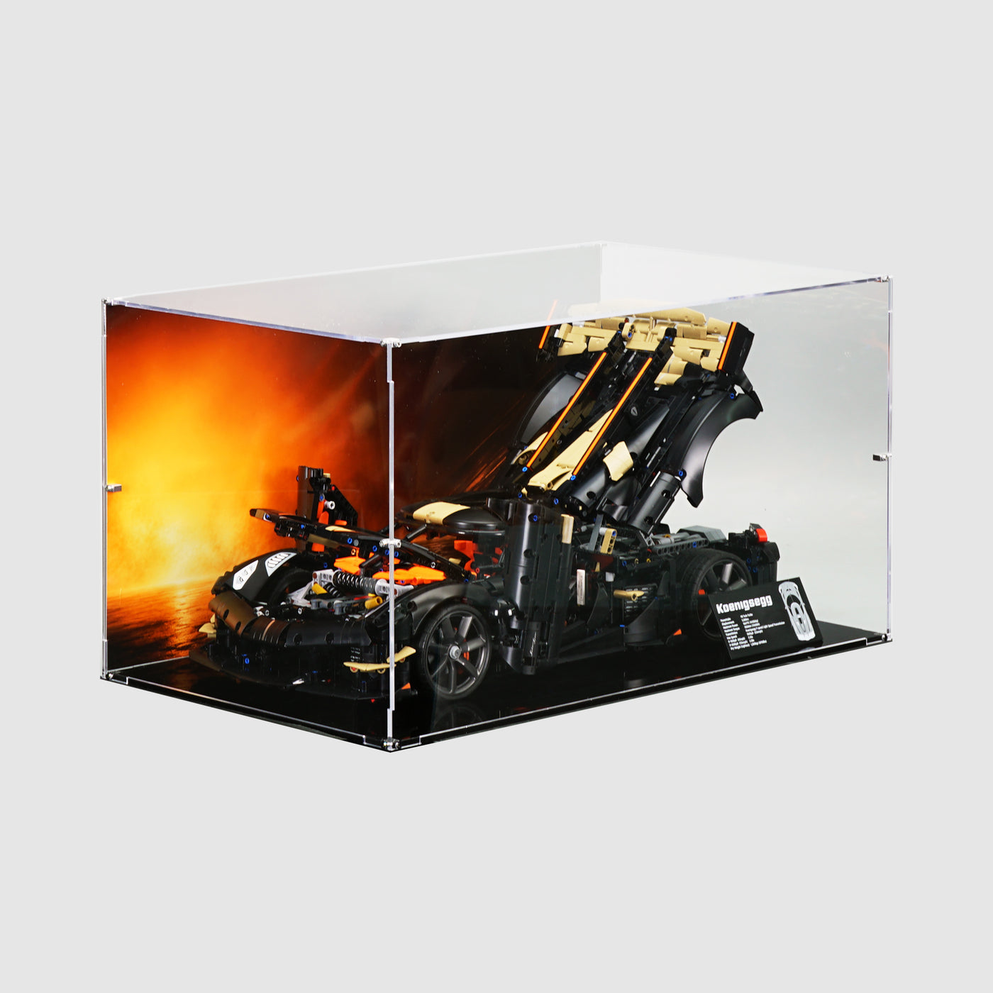 LEGO 42232 Koenigsegg Sadair's Spear Megacar Display Case