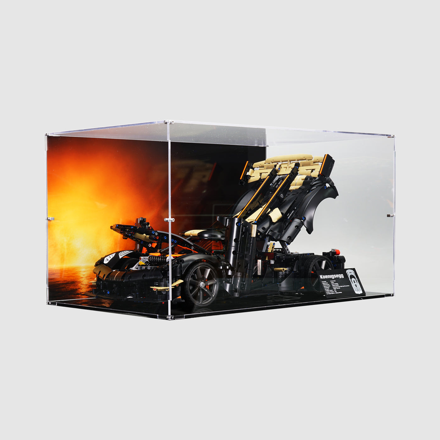 LEGO 42232 Koenigsegg Sadair's Spear Megacar Display Case