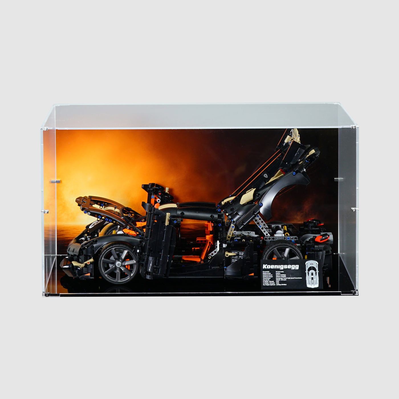 LEGO 42232 Koenigsegg Sadair's Spear Megacar Display Case