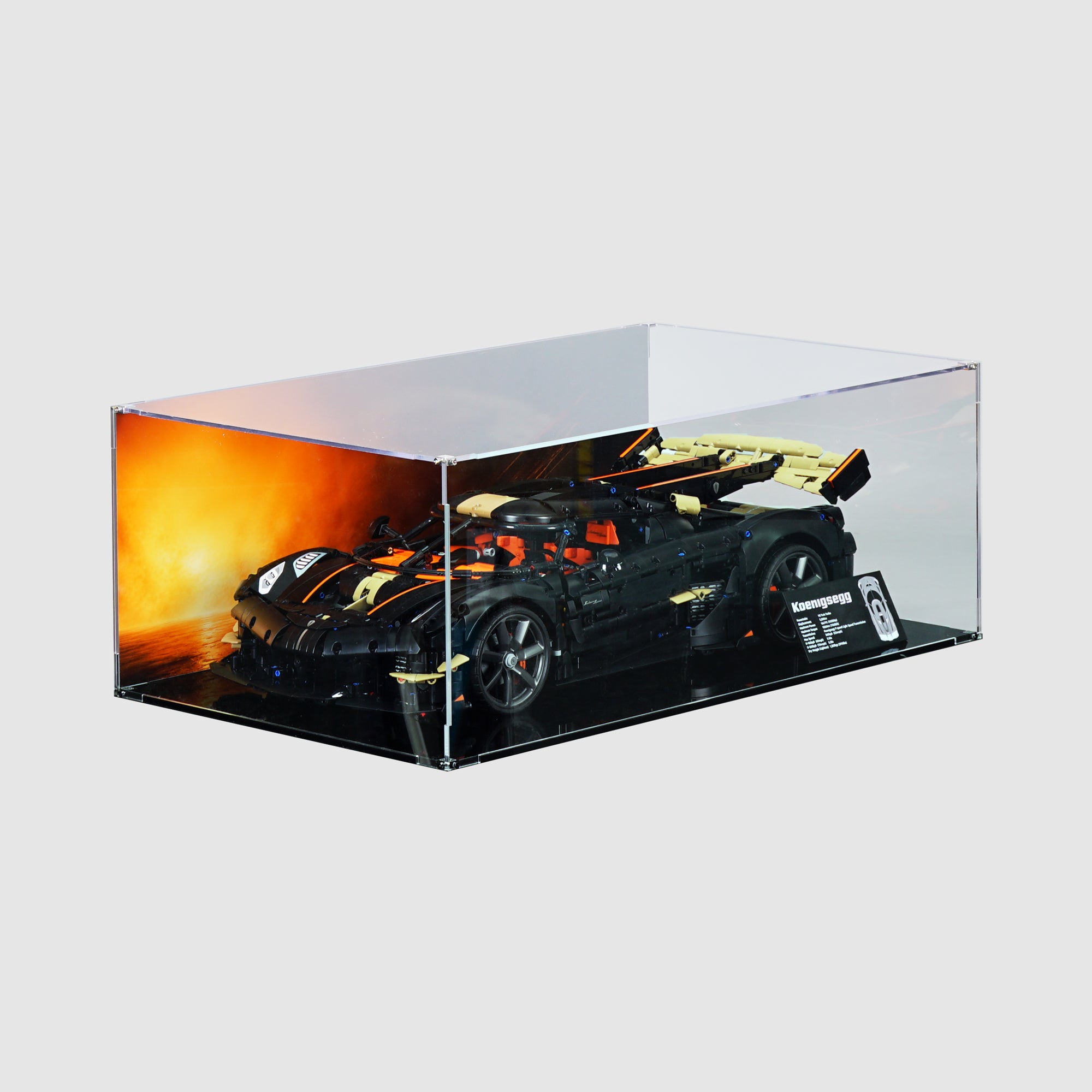 LEGO 42232 Koenigsegg Sadair's Spear Megacar Display Case