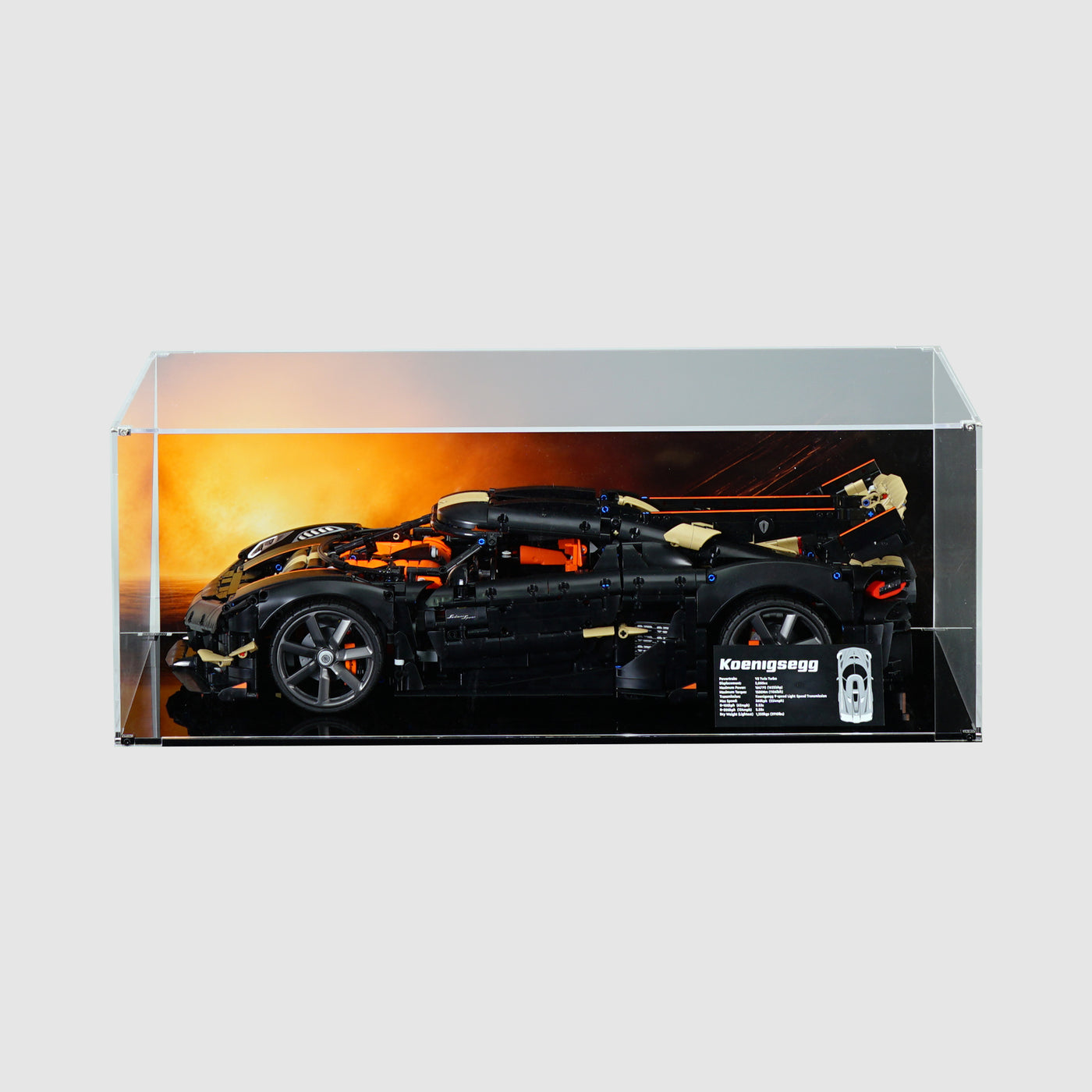 LEGO 42232 Koenigsegg Sadair's Spear Megacar Display Case