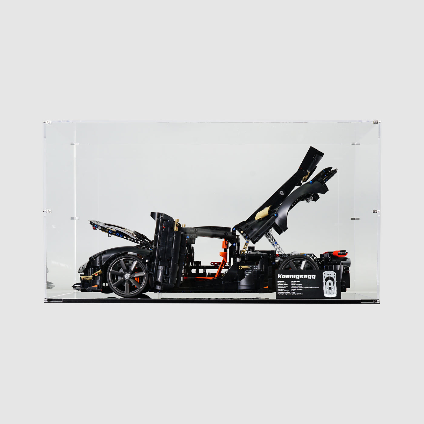 LEGO 42232 Koenigsegg Sadair's Spear Megacar Display Case