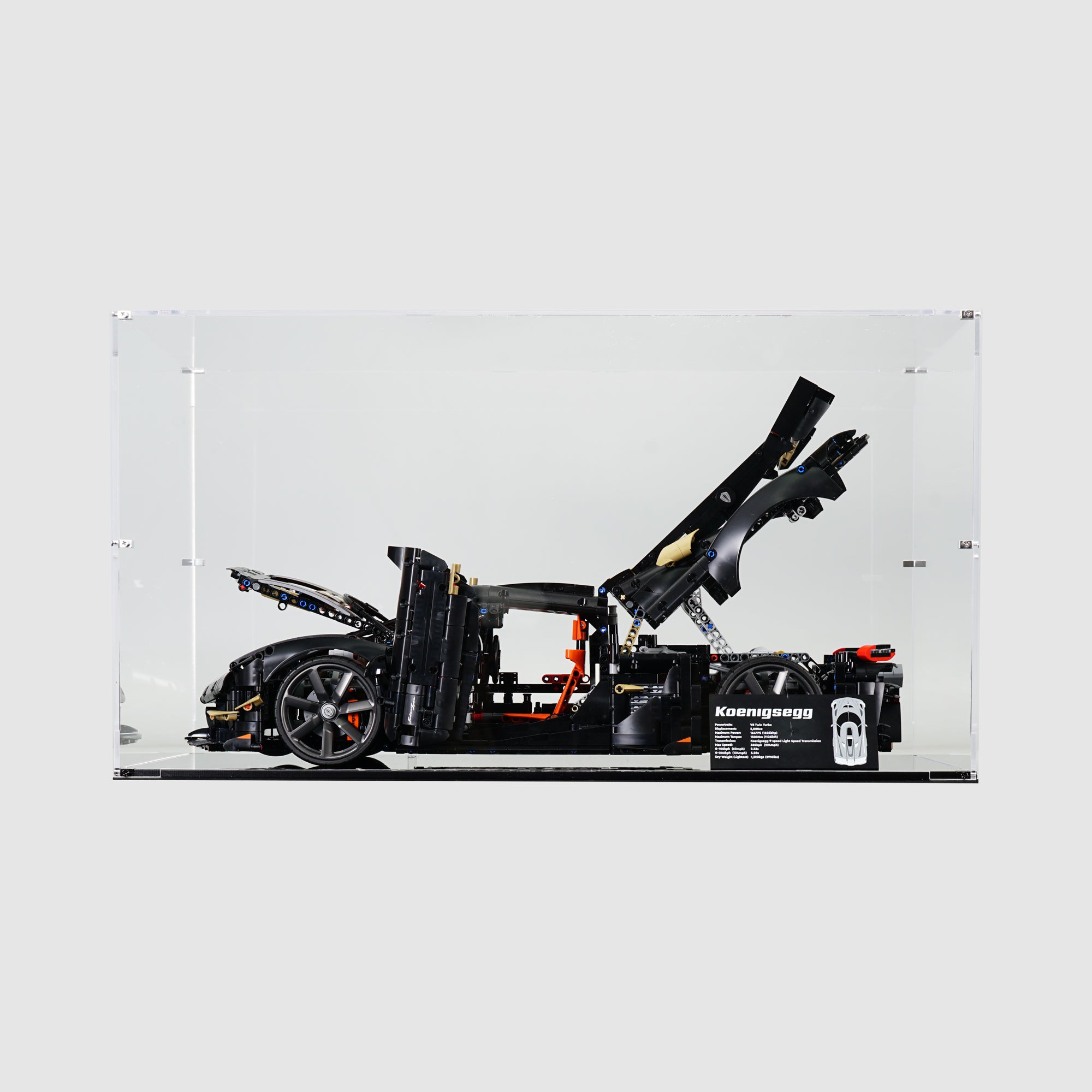 LEGO 42232 Koenigsegg Sadair's Spear Megacar Display Case