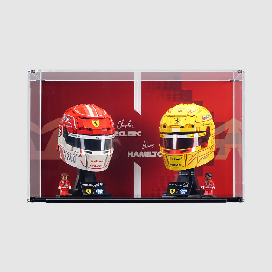 43014 Charles Leclerc 43022 Lewis Hamilton Helmets Display Case