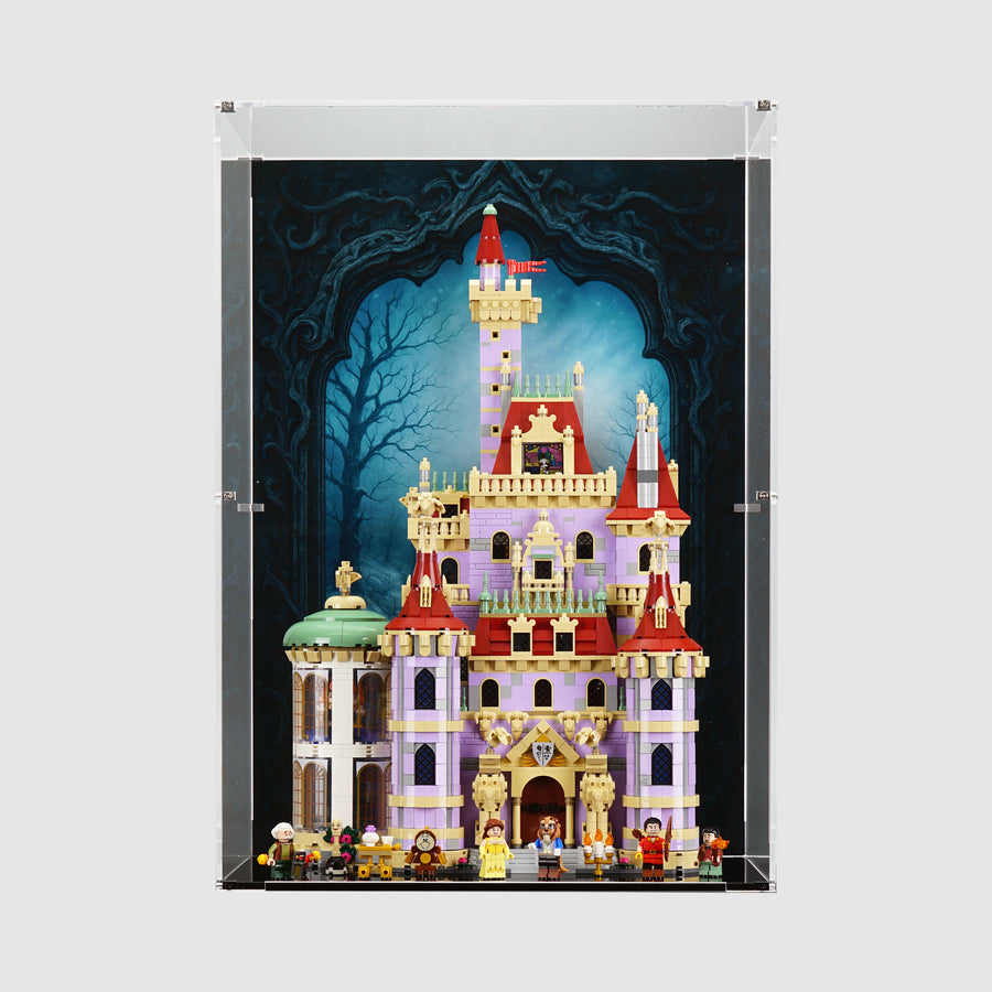 LEGO 43263 Beauty and the Beast Castle Display Case | ONBRICK